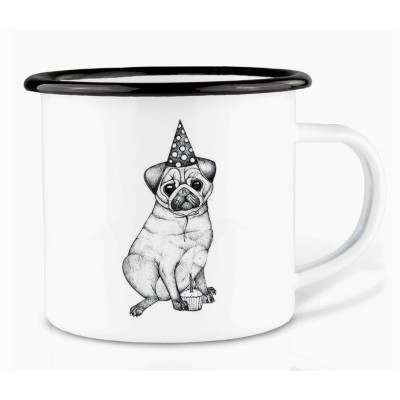 Pug Party Ligarti Camping Mug