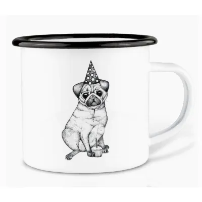 Le Pug en Fête Tasse Camping Ligarti