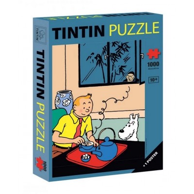 Puzzle Tintin Buvant son Thé