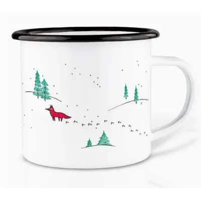 Le Renard en Hiver Tasse Camping Ligarti