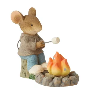 Roasting Marshmallow Mouse Tails with Heart