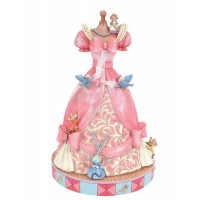 Robe Rose de Cendrillon Jim Shore Disney Tradition