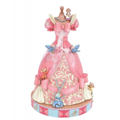 Robe Rose de Cendrillon Jim Shore Disney Tradition