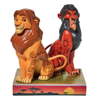Simba et Scar Jim Shore Disney Tradition