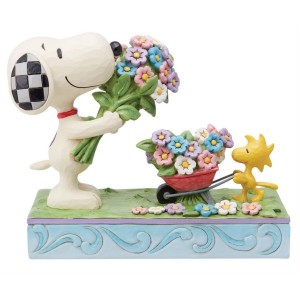 Snoopy and Woodstock Flowers Peanuts Jim Shore