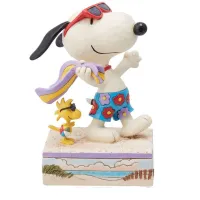 Snoopy et Woodstock à la Plage Jim Shore Peanuts 
