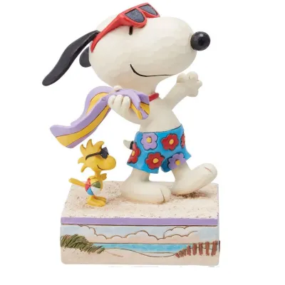 Snoopy et Woodstock à la Plage Jim Shore Peanuts 