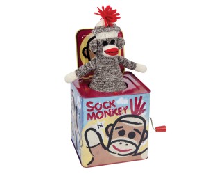 Singe Chaussette  Jack-in-the-Box