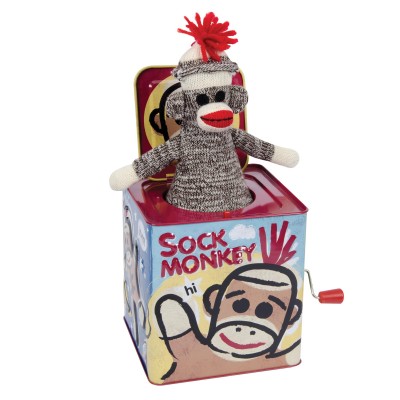 Singe Chaussette  Jack-in-the-Box