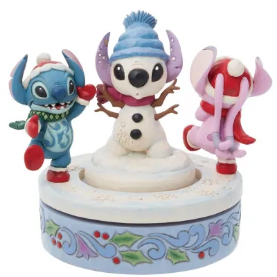 Stitch et Angel Bonhomme de Neige Disney Tradition Jim Shore
