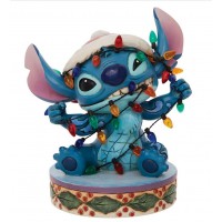 Stitch Lumières de Noël Jim Shore Disney Tradition