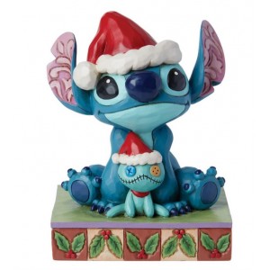 Stitch et Scrump Noël Jim Shore Disney Tradition