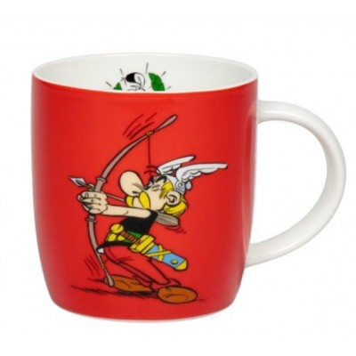 Tasse Rouge Astérix Tir à l'Arc