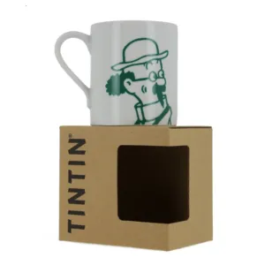 Tasse Tournesol Blanche et Verte - Produit Tintin