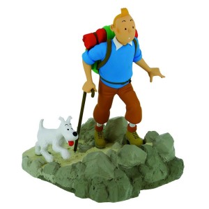 Tintin and Snowy Hikers - Collectible Figurine