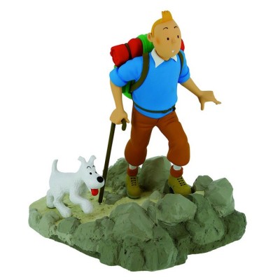 Tintin and Snowy Hikers - Collectible Figurine