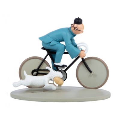 Tintin on Bike with Snowy Special Edition Figurine