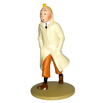Tintin en Imperméable - Figurine en Résine