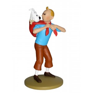 Tintin avec Milou - Figurine en résine Tintin avec Milou - Figurine en résine