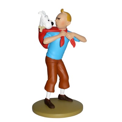 Tintin avec Milou - Figurine en résine