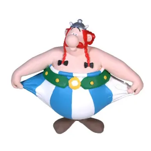 Obélix Tenant son Pantalon - Figurine Astérix