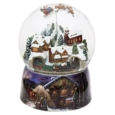 Village, Train et Traîneau  du Père Noël