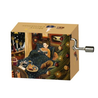 We Wish You a Merry Christmas #328 Esther Bennink Handcrank Music Box