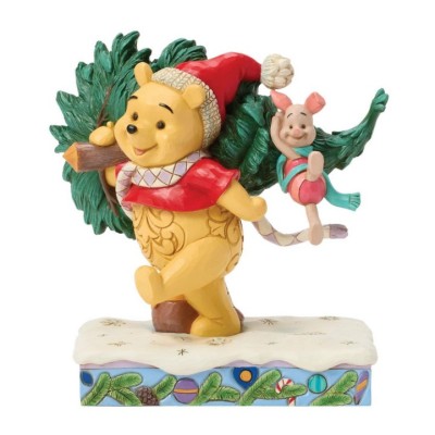 Winnie et Porcinet Arbre de Noël Jim Shore Disney Tradition