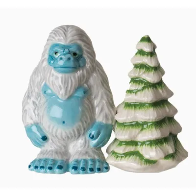 Yeti and Tree Salt and Pepper Shakers