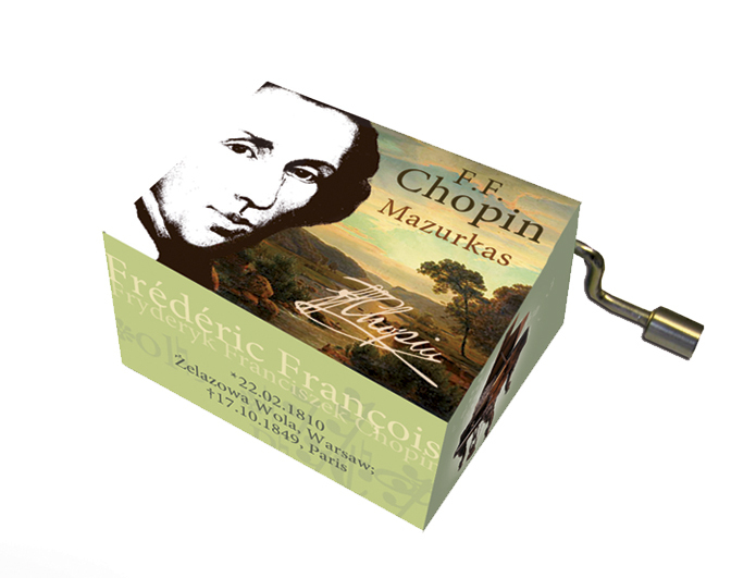 Chopin - Hand Crank Music Box - Boutique Brin de Folie